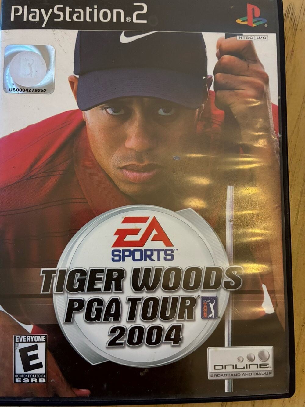 Tiger Woods PGA Tour 2004 PlayStation 2, PS2 y2K vintage Golf Golfing